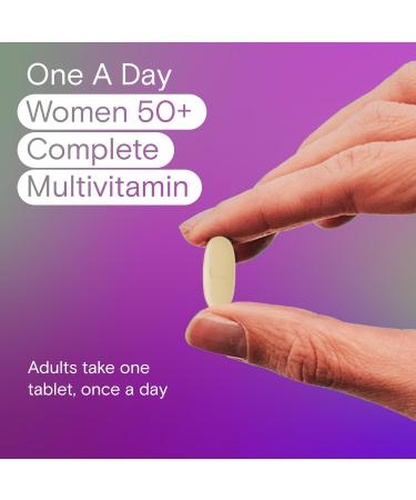 One A Day Multivitamin For Women 50 Plus-Daily Vitamins For Women With Vitamin A B6 B12 C D E Biotin Calcium Magnesium & Zinc Helps Support Immune Function Bone Health And More 250 Tablets - Buy Online on SooperMarket.com