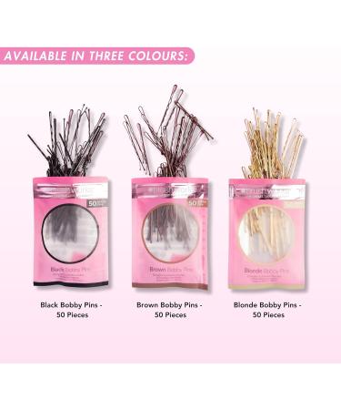 Brushworks Black Bobby Pins - 50 Pieces - Buy Online on SooperMarket.com