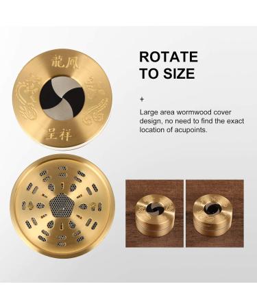  Shop Moxa Box Copper Moxibustion Box with Rotating Temperature Control | E Compress Pot & Tin Moxa Cup for Traditional Acupuncture Treatment - International Shipping Available  - Buy Online on SooperMarket.com