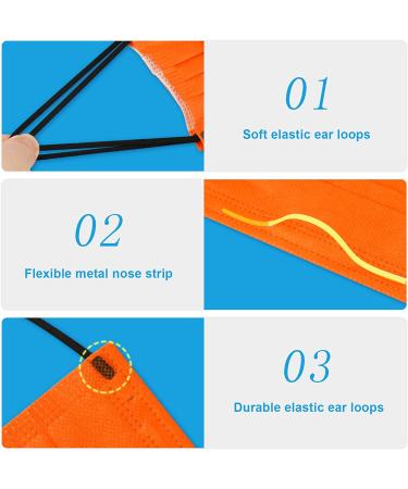 60PCS Disposable Face Mask Unisex Fashion Covering 4-Layer | Individually Sealed Skin-Friendly Breathable Comfort | 6 Solid Colors | Men Women - Buy Online on SooperMarket.com