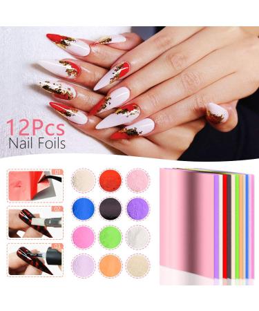 Acrylic Nail Design Kit with Brushes, Dotting Tool, Tape Strips, Foil Stickers & Rhinestones - Nail Technician Accessories - Buy Online on SooperMarket.com