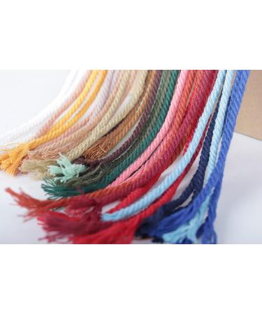 NOANTA Natural Macrame Cord 3mm x 109Yards - Beige Cotton Rope for Wall Hanging, Plant Hangers, Crafts & Knitting - Buy Online on SooperMarket.com