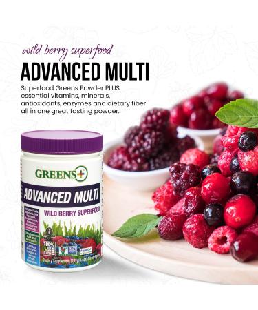 Greens Plus Advanced Multi Wild Berry Superfood Powder - 9.4 oz (267 g) | Nutrient-Rich Blend - Buy Online on SooperMarket.com