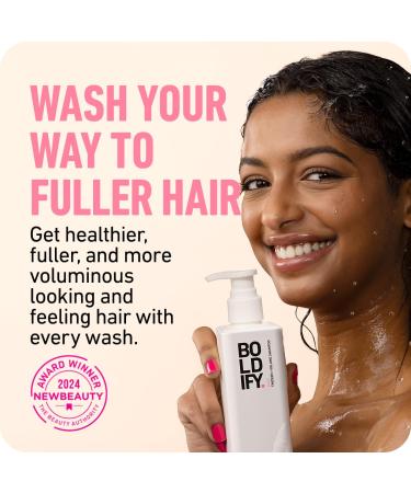 Boldify Thickening Spray + Hair Fiber (Dark Brown) + Shampoo Thicken Up Bundle: Volume Root Lift Texture for Thinning Hair - Buy Online on SooperMarket.com