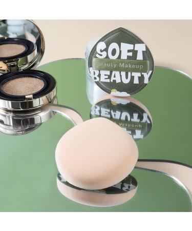 Corneria Large Makeup Sponge 2PCS - Super Soft Powder Puffs for Quick & Easy Makeup Application | Beauty Blender for Liquid Foundation & Loose Powder - Green - Buy Online on SooperMarket.com
