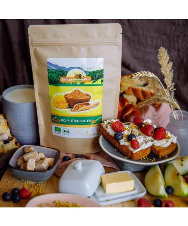 Organic Bee Pollen | Premium Quality Flower Pollen | ImkerPur 500g | Residue-Free & Mild Flavor - Buy Online on SooperMarket.com