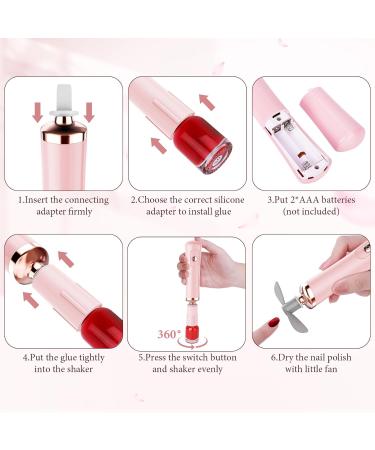 Buy Glue Shaker for Eyelash Extensions - Essential Tool for Lash & Nail Supplies - Pink 2 Connectors & 8 Caliber - Buy Online on SooperMarket.com