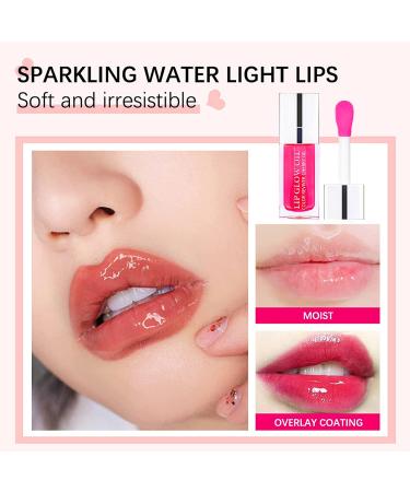 2 PCS Hydrating Plumping Lip Oil Gloss - Moisturizing & Long Lasting Formula for Nourished Lips - Non-Sticky & Transparent Shine - Buy Online on SooperMarket.com