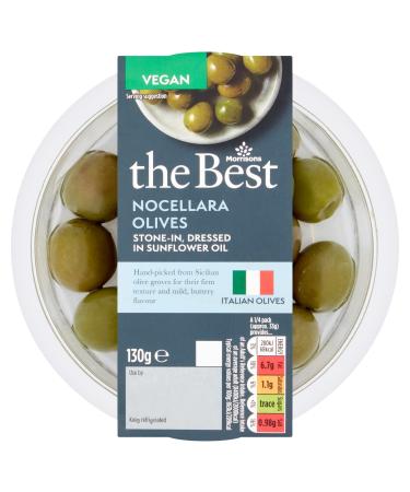 Morrisons The Best Pitted Nocellara Olives 130g