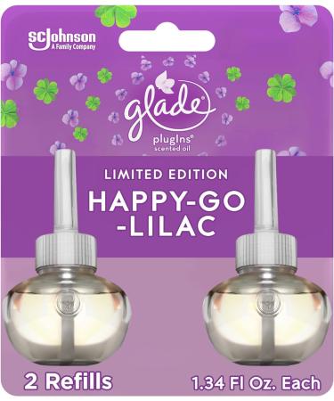 Glade PlugIns Refills Air Freshener - Happy-Go-Lilac Scented & Essential Oils for Home | International Shipping Available - Buy Online on SooperMarket.com