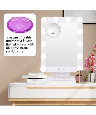 B Beauty Planet 5 Inch 20X Magnifying Mirror with Three Suction Cups - Ideal for Makeup, Tweezing, Blackhead, and Blemish Removal - Buy Online on SooperMarket.com