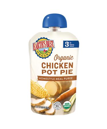 Earth's Best Organic Stage 3 Baby Food, Chicken Pot Pie, 3.5 oz Pouch (Pack of 6)