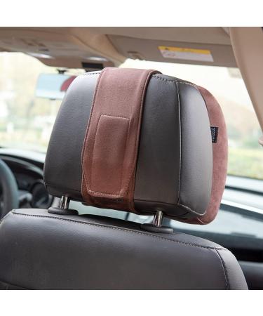 Forbell Memory Cotton Car Headrest Neck Pillow - Suede Black Car Accessories - Buy Online on SooperMarket.com