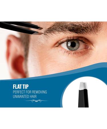 MAXEQUIP 4Pcs Professional Stainless Steel Tweezers Set for Ingrown Hair - Facial Tweezers for Men and Women - Buy Online on SooperMarket.com