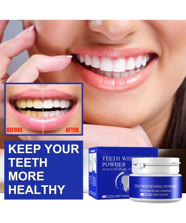 Professional Teeth Whitening Powder - 1.1 oz Charcoal Formula for Coffee & Tobacco Stain Removal - Effective Tooth Whitener - Buy Online on SooperMarket.com