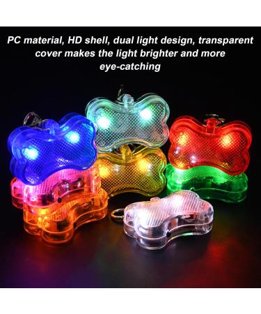 VAILEAL 8-Piece LED Dog Lights - Multicolor Waterproof Safety Lights with Turn Signals for Dogs Cats Joggers & Kids - Perfect for Night Walks - Buy Online on SooperMarket.com