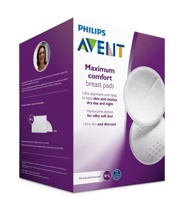 Philips AVENT Disposable Breast Pads - 100 Count, White | SCF254/13 - Buy Online on SooperMarket.com