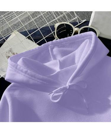 oelaio Women Long Sleeve Cropped Hoodies Loose Comfy Fashion Print Pullover Sweatshirts Fall Winter Clothes 2023 for Leggings Purple - Buy Online on SooperMarket.com