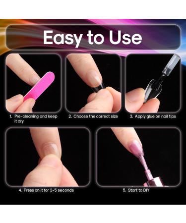 Wide Short Coffin Nail Tips 240PCS Professional Gel Tips for Easy DIY Nail Extensions | Perfect for Short Small Wide Nail Beds - Buy Online on SooperMarket.com