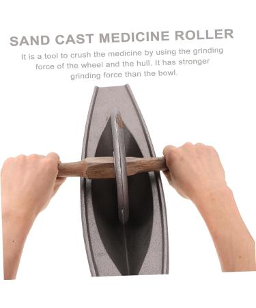 KALLORY Chinese Medicine 1pc Iron Medicine Roller Clinic Grinding Tool Manual Medicine Rubbing Tool Rug Roller Carpet Corporate - Buy Online on SooperMarket.com