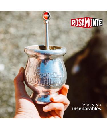 Yerba Mate Rosamonte Traditional 0.5kg Stainless Steel Tea Set | Kalebasse & Bombilla - Premium Mate Experience - Buy Online on SooperMarket.com