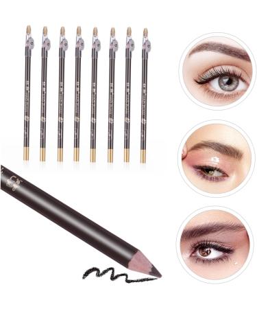 WOFASHPURET 8pcs Pencil Sharpener Eyebrow Pencil Black Eyebrow Makeup Pencil Cosmetic Small Tools Wooden Miss 1 count (Pack of 1) Coffee - Buy Online on SooperMarket.com