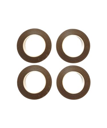 Transun Moo 4 Rolls 1/2 Inch Floral Tapes Florist Wraps for Bouquet Stem and Flowers Making Craft Projects (30 Yards  Brown)