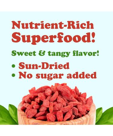 Buy Food to Live Organic Goji Berries 4 lbs - Sun Dried Non-GMO Raw Vegan Superfood - Bulk Sirtfood Snack - Buy Online on SooperMarket.com