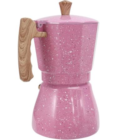 Latte Mocha Coffee Italian Moka Espresso Cafeteira Percolator Pot Field Coffee 300 ml Pink - Buy Online on SooperMarket.com