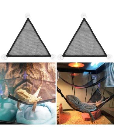 Alvinlite 2 Pieces Breathable Mesh Reptile Hammocks with Suction Cups Ideal for Bearded Dragons and Lizards - Buy Online on SooperMarket.com