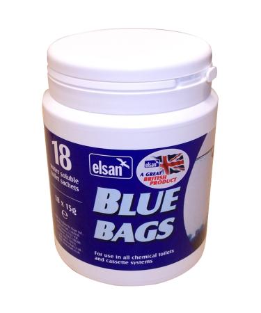 Elsan Chemical Caravan Toilet Blue Bags Motorhome Camping 18 Sachets