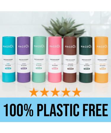 MAGSOL Plastic-Free Natural Deodorant for Women - 100% Aluminum Free Baking Soda Free Plastic Free - 2.8 oz Patchouli - Buy Online on SooperMarket.com