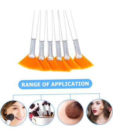 Baluue 12 Pcs Beauty Mask Brush Makeup Brushes Mask Applicator Brushes for Facials Fan Artificial Fiber 15x4cmx2pcs Yellowx2pcs - Buy Online on SooperMarket.com
