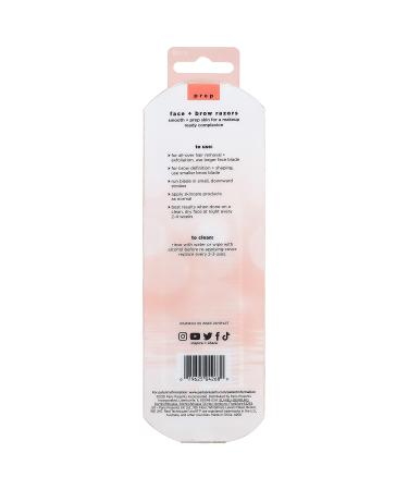 Real Techniques Dual Ended Face and Brow Razors - 3 Piece Set for Exfoliating, Dermaplaning, and Precision Trimming - Buy Online on SooperMarket.com