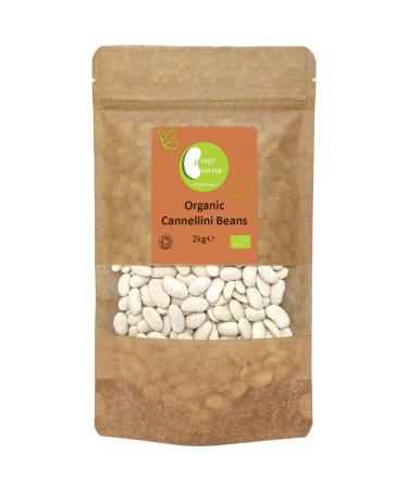 Organic Cannellini Beans -Certified Organic- by Busy Beans Organic (2kg)