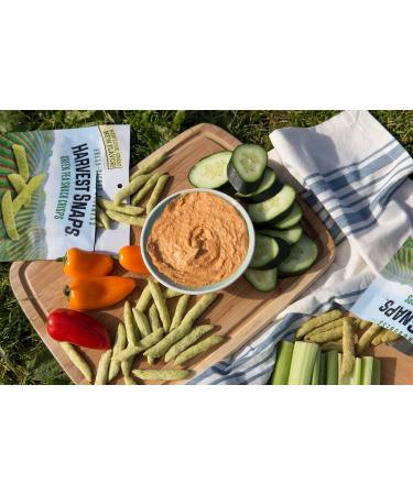 Harvest Snaps Green Pea Snack Crisps - Lightly Salted, Baked Veggie Snack with Plant Protein & Fiber - 3.3 oz Bag (Pack of 12) - Buy Online on SooperMarket.com
