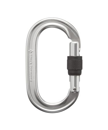 Black Diamond Oval Keylock Screwgate Biner One Size Polished