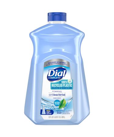 Dial Complete Antibacterial Foaming Hand Soap, Spring Water, 52 Fl Oz, Pack of 1