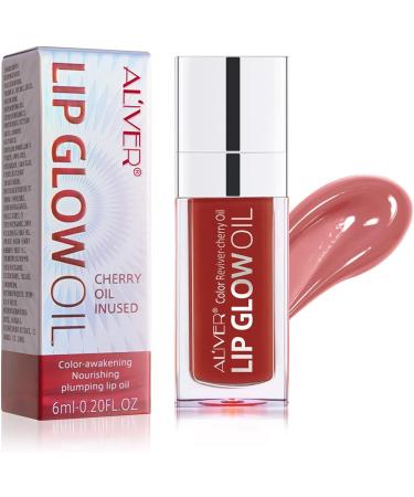 SBHEANGBA Moisturizing Lip Oil No-Sticky Lip Gloss Tinted Lip Balm Lip Care Long Lasting Clear Liquid Lipsticks Plump Lip Glow Oil For Dry Lip's Moisturizing Hydrating And Nourishing Rosewood 03# Rosewood - Buy Online on SooperMarket.com