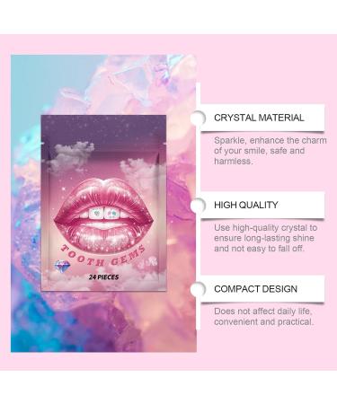 Crystal Teeth Stickers Crystal Rhinestone Stickers for Teeth - Comfortable Teeth Supplies Portable Teeth Stickers for Women Men Boys Girls - Buy Online on SooperMarket.com
