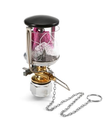 Lixada Mini Propane Camping Lantern Single Mantle Gas Light Portable Gas Light Hanging Tent Lamp with 2 Lantern Mantles for Travel Hiking Backpacking