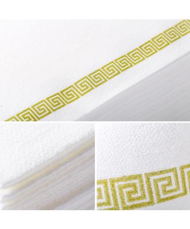 LEKOCH 50 PCs Premium Airlaid Napkins - Elegant White Design 40x40cm - High-Quality Disposable Napkins for Weddings & Events - Buy Online on SooperMarket.com