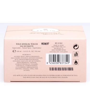 Tous Sensual Touch By Tous 3.4 oz Eau De Toilette Spray for Women Fruity 3.4 Fl Oz (Pack of 1) - Buy Online on SooperMarket.com
