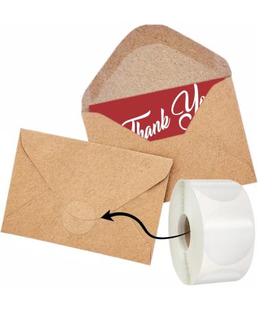 colortouch Clear Round Sticker - 4000 Pieces Self Adhesive Transparent Seal Labels - 30mm Diameter Circle Closure Stickers for Packaging Gift Present Envelopes Package and Box - Buy Online on SooperMarket.com
