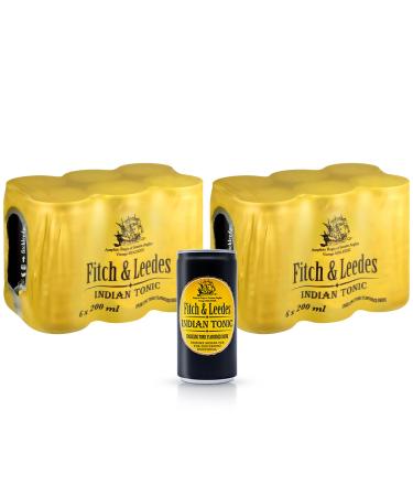 Fitch & Leedes Bitter Sweet Indian Tonic (12 x 200ml) 200 ml (Pack of 12)