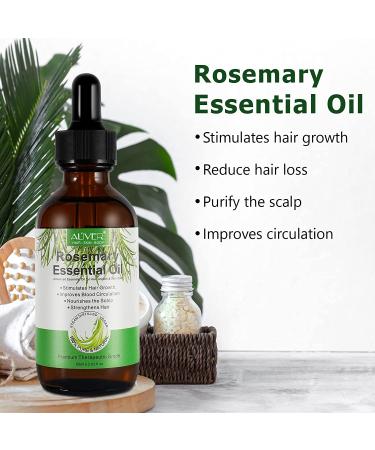 Rosemary Oil for Hair Growth & Skin Care - Stimulates Growth, Improves Scalp Health, 2.02 Fl Oz - Buy Online on SooperMarket.com
