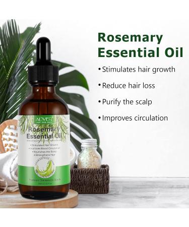 100% Pure Rosemary Oil for Hair & Scalp - 60ml | Natural Hair Growth Nourishing & Aromatherapy - Buy Online on SooperMarket.com