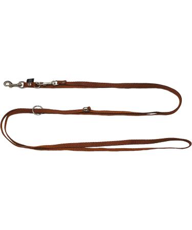 Elropet Adjustable Dog Leash for Small Dogs - Mini Double Linen 2m-5m Length 10mm Width 4 Times Adjustable in Brown - Buy Online on SooperMarket.com