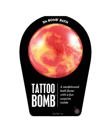 Da Bomb Tattoo Bath Bomb Red/Yellow - Vibrant Colors for a Relaxing Soak - Buy Online on SooperMarket.com