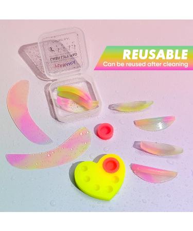 PERMANIA Lash Lift Rods - 13-Piece Reusable Soft Eyelash Perm Curler Kit for All Eye Shapes | DIY Lash Lift with Silicone Plate - Buy Online on SooperMarket.com